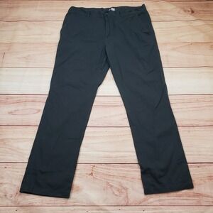 AS‎ Colour Chino Pants Mens 36 Charcoal Black Straight Leg Stretch Cotton